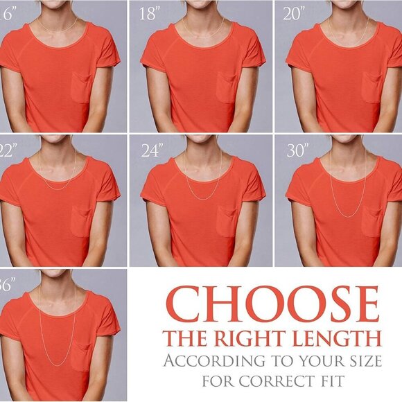 Sterling Silver Necklace Women Cable Chain 18in-30in Italian Jewelry - Picture 4 of 7